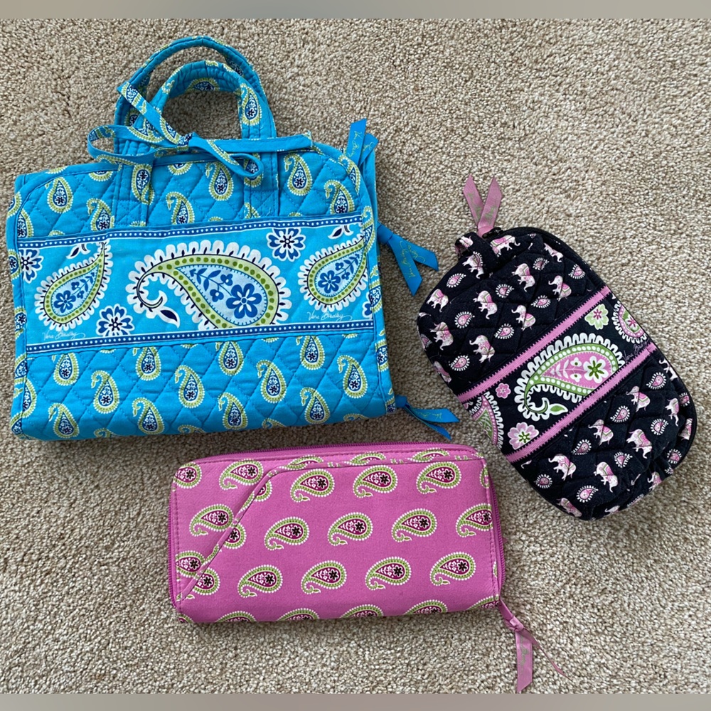 Vintage Vera Bradley travel accessory bundle